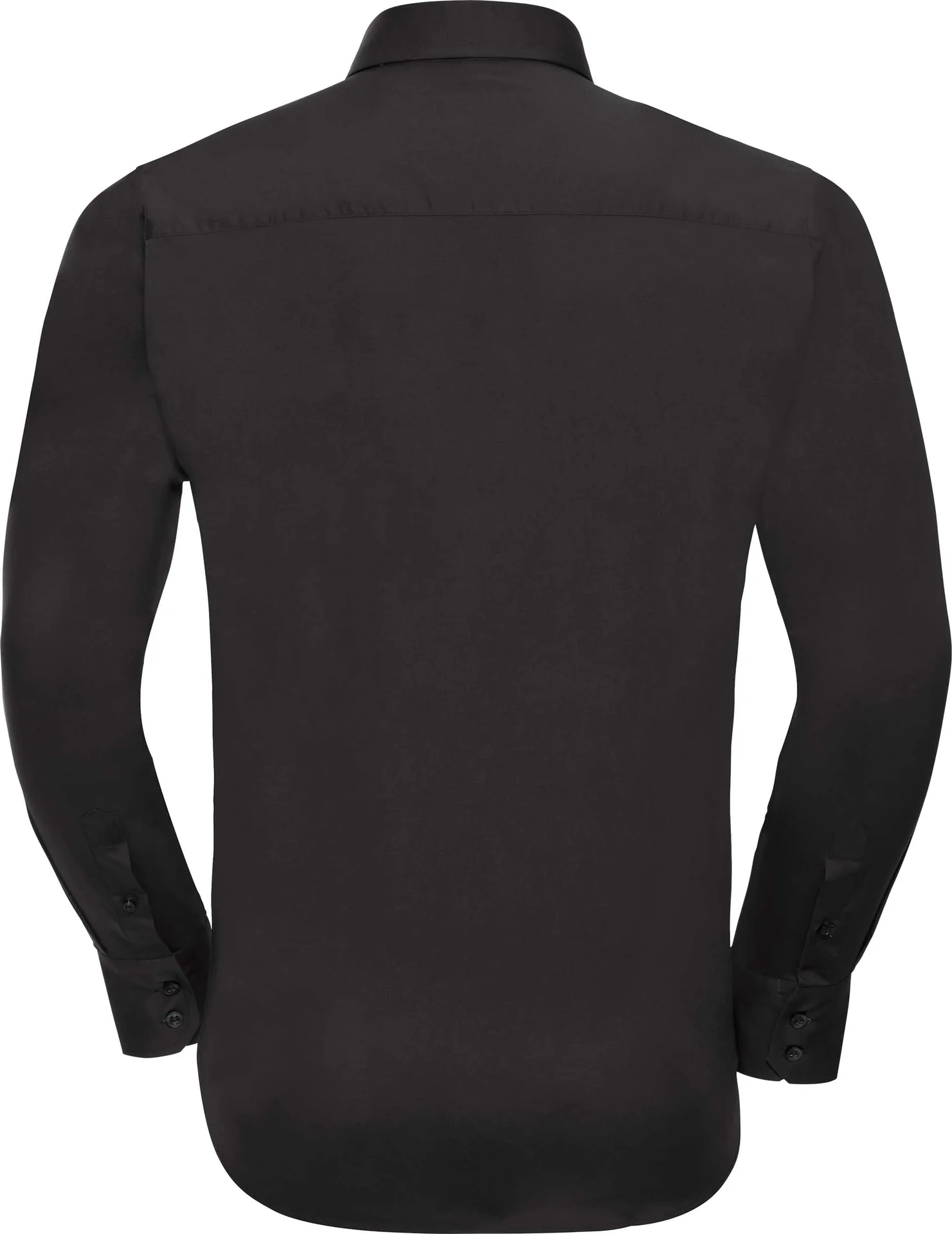 russell-r946m-mens-ls-easy-care-fitted-shirt-black-back-5 Russell Men's Long Sleeve Easy Care Fitted Shirt