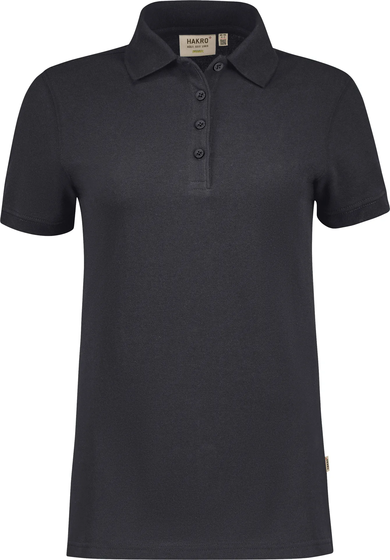 HAKRO Damen Poloshirt 301 Bio-Baumwolle GOTS
