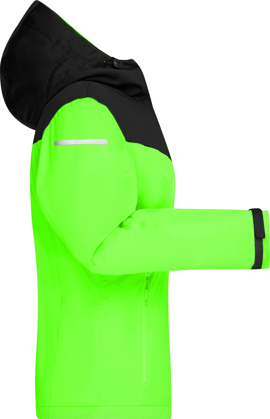 jn1179-ladies-allweather-jacket-brightgreen-black-right-6 James & Nicholson Ladies´ Allweather Jacket