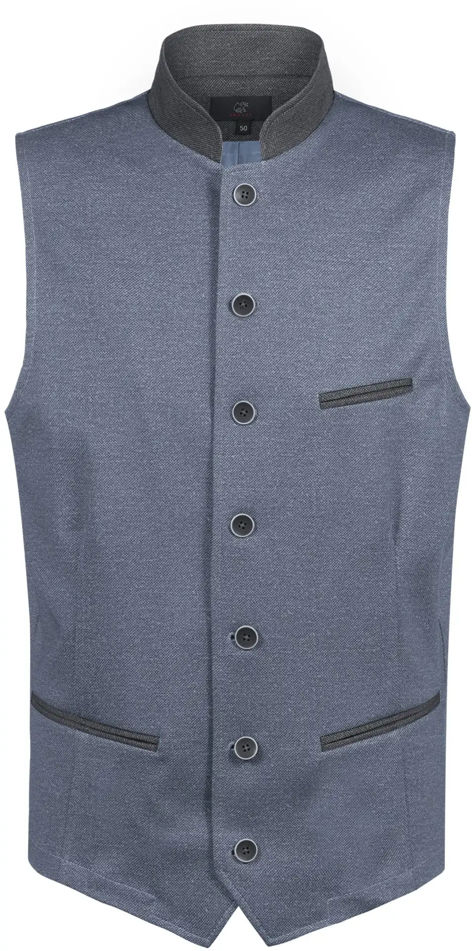 greiff-16000-herren-jerseyweste-rf_2295_123_blau-grau-front-2 GREIFF Herren Jerseyweste LANDHAUS Regular Fit
