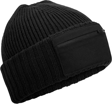 Beechfield Zip Patch Beanie