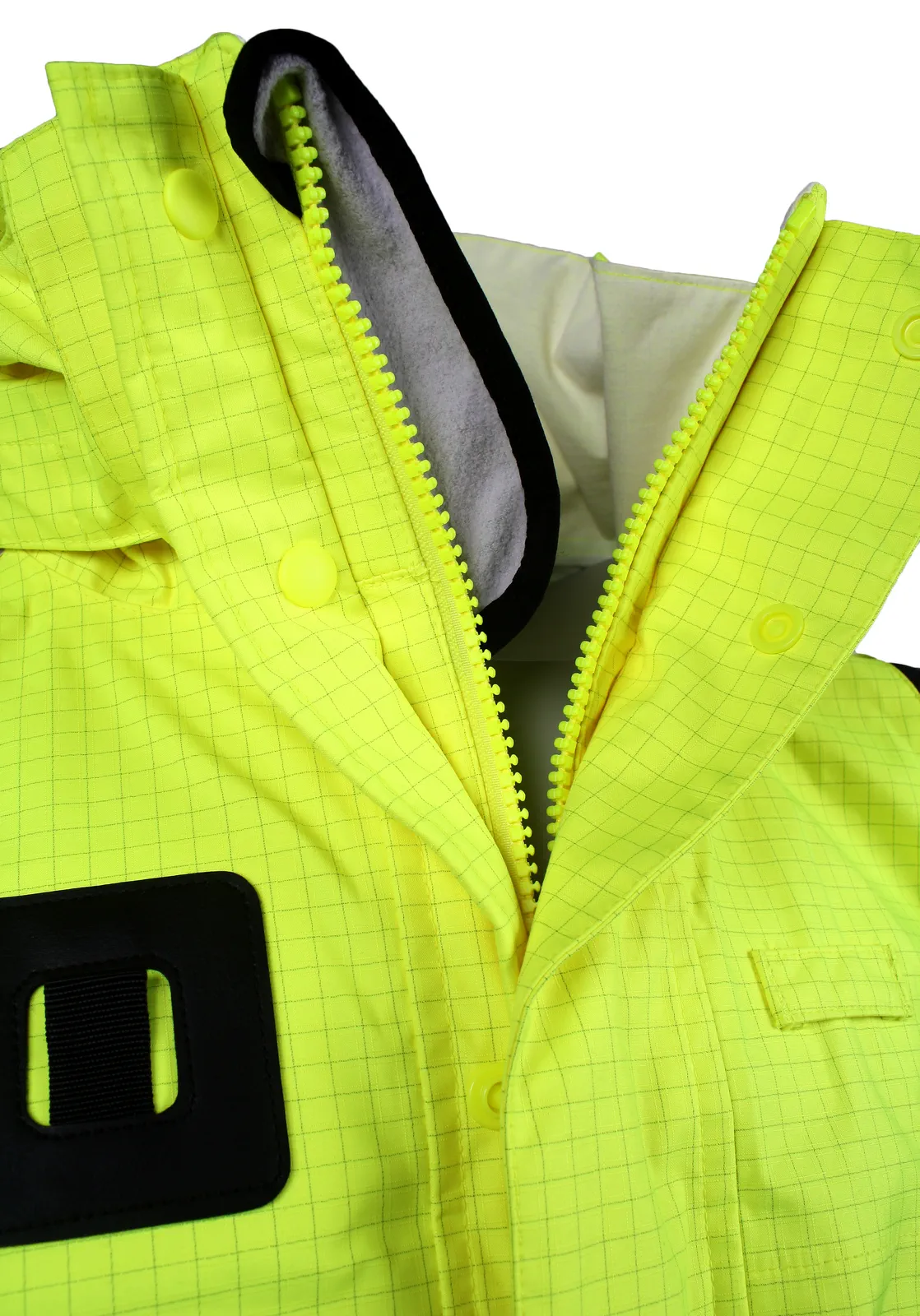 lyngsoe-arc-lr18055-multinorm-hi-vis-jacke-leuchtgelb-schwarz-detail-6 Lyngsøe ARC-LR18055 Multinorm Hi-Vis Jacke