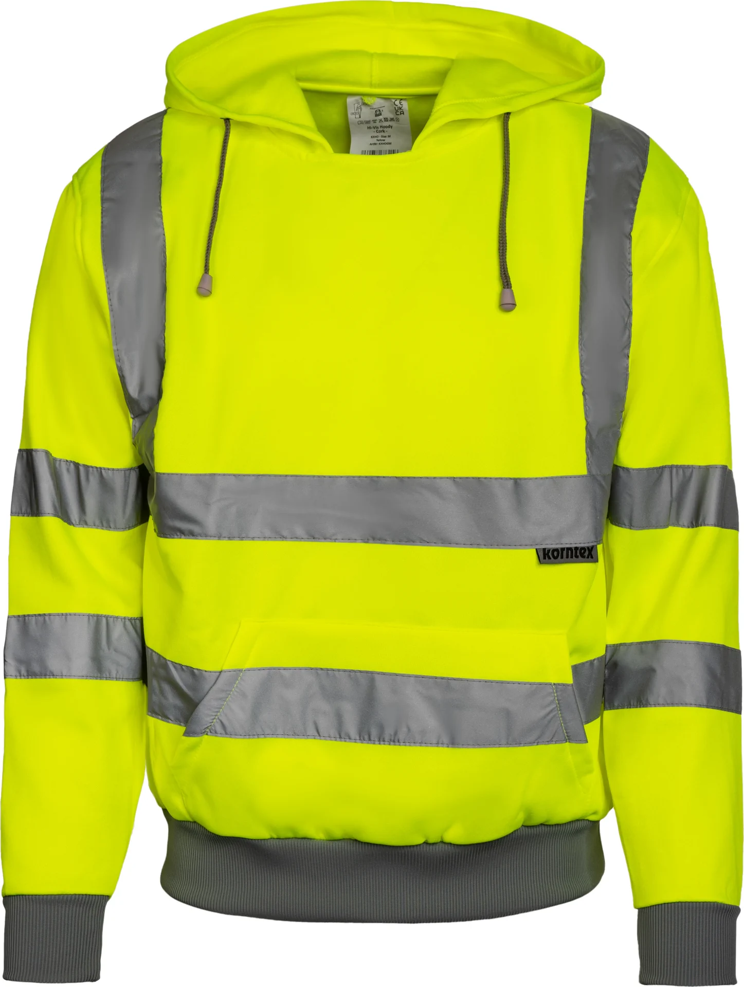 korntex-kxho-hi-vis-workwear-hoody-cork-signalyellow-front-3 Korntex Hi-Vis Workwear Hoody Cork