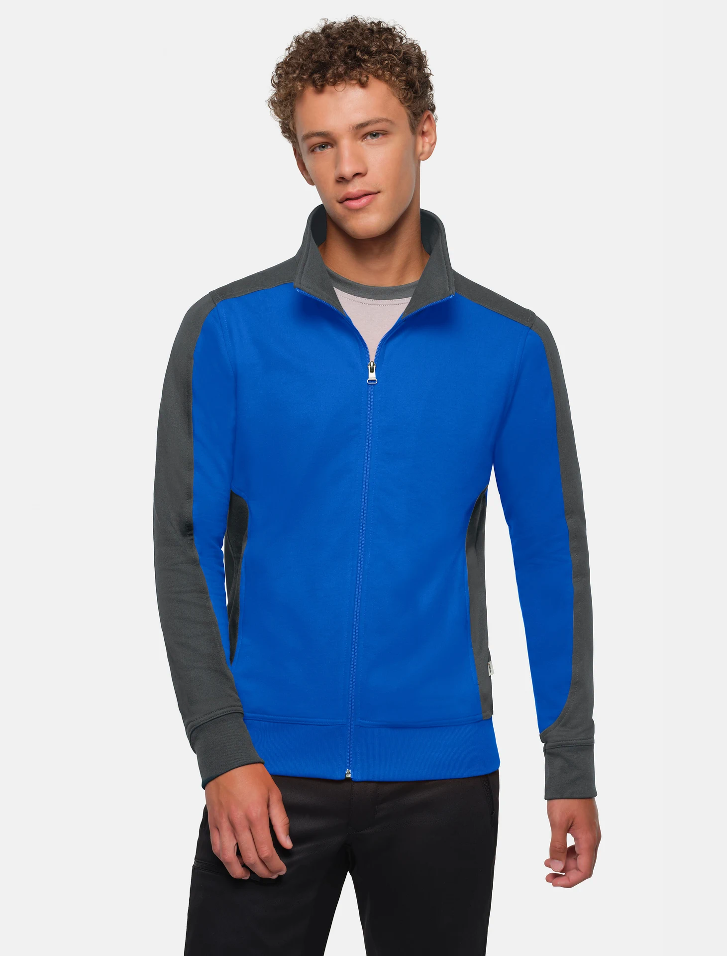 HAKRO Sweatjacke 477 Contrast Mikralinar®