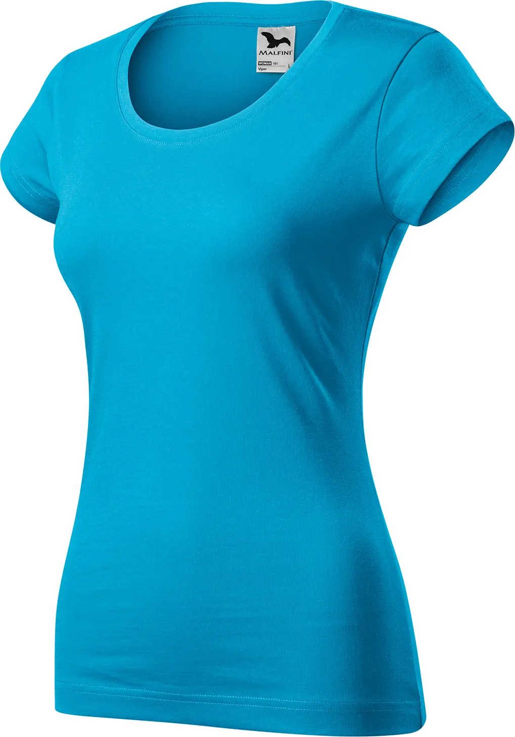 malfini-161-viper-t-shirt-damen-tuerkisblau-left-3 MALFINI T-Shirt Damen Viper 161