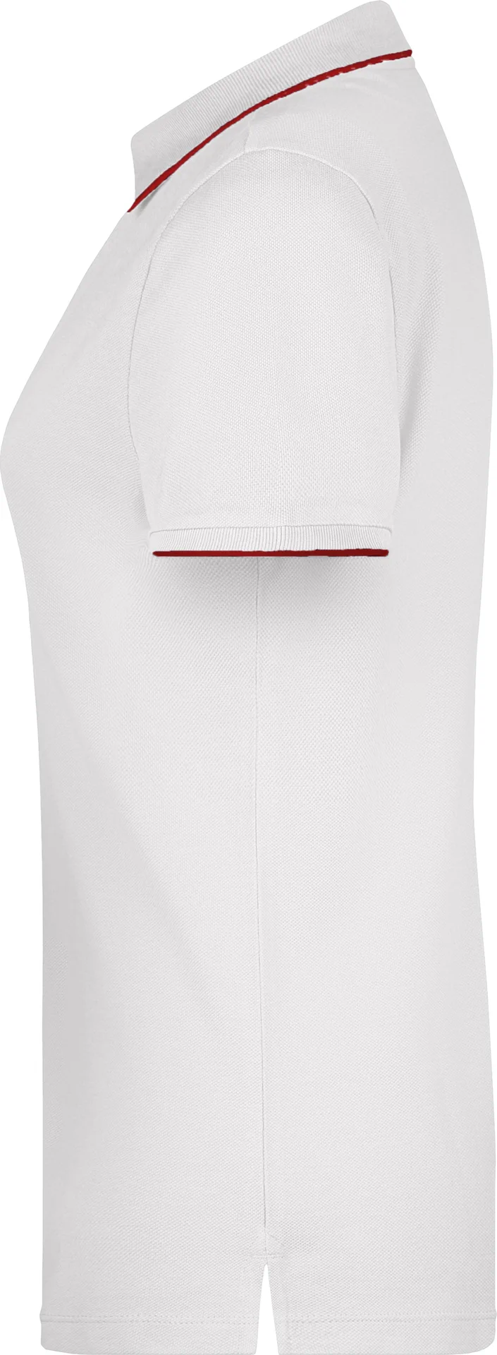 jn727-ladies-poloshirt-stripe-white-red-left-4 James & Nicholson Ladies Polo Stripe