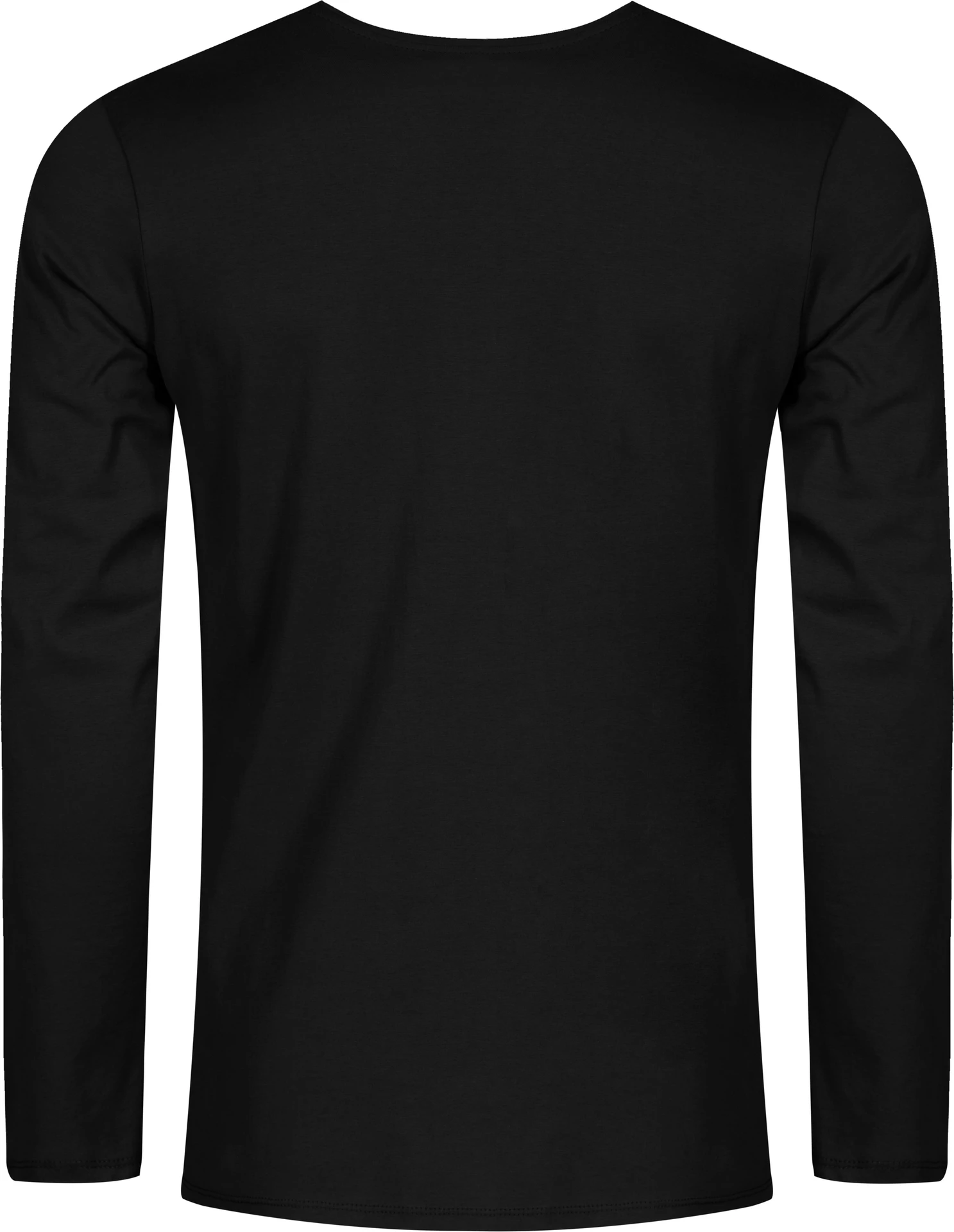 promodoro-1460-mens-v-neck-t-shirt-long-sleeve-black-back-6 Promodoro X.O Men´s V-Neck T-Shirt Long Sleeve
