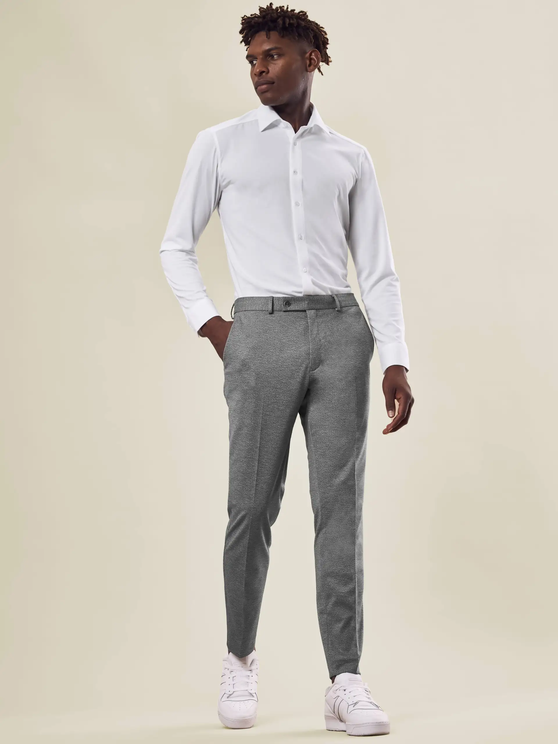 greiff-23065-herren-jerseyhose-rf_2155_hellgrau-meliert-model-1 GREIFF Herren Jerseyhose CASUAL Regular Fit