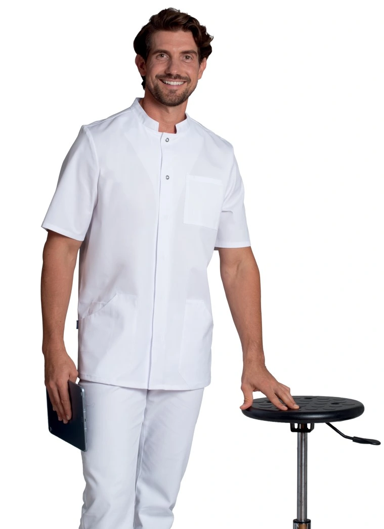 leiber-12-2139-kasack-kurzarm-front-1 Leiber Herren-Kasack kurzarm 12/2139