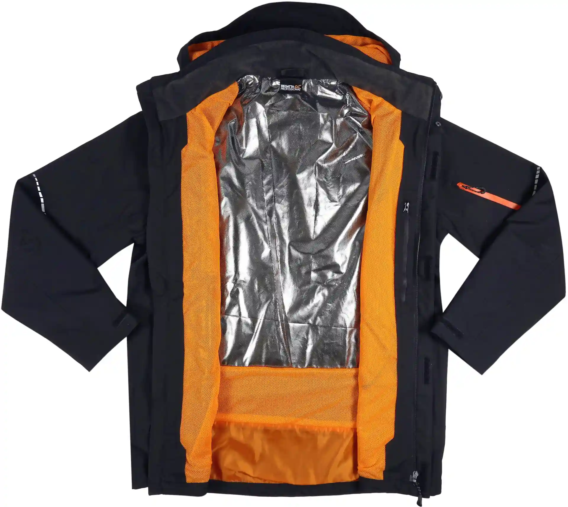 regatta-trw511-x-pro-exosphere-ii-shell-jacket-black-magma-orange-detail-4 Regatta X-Pro Exosphere II Shell Jacket