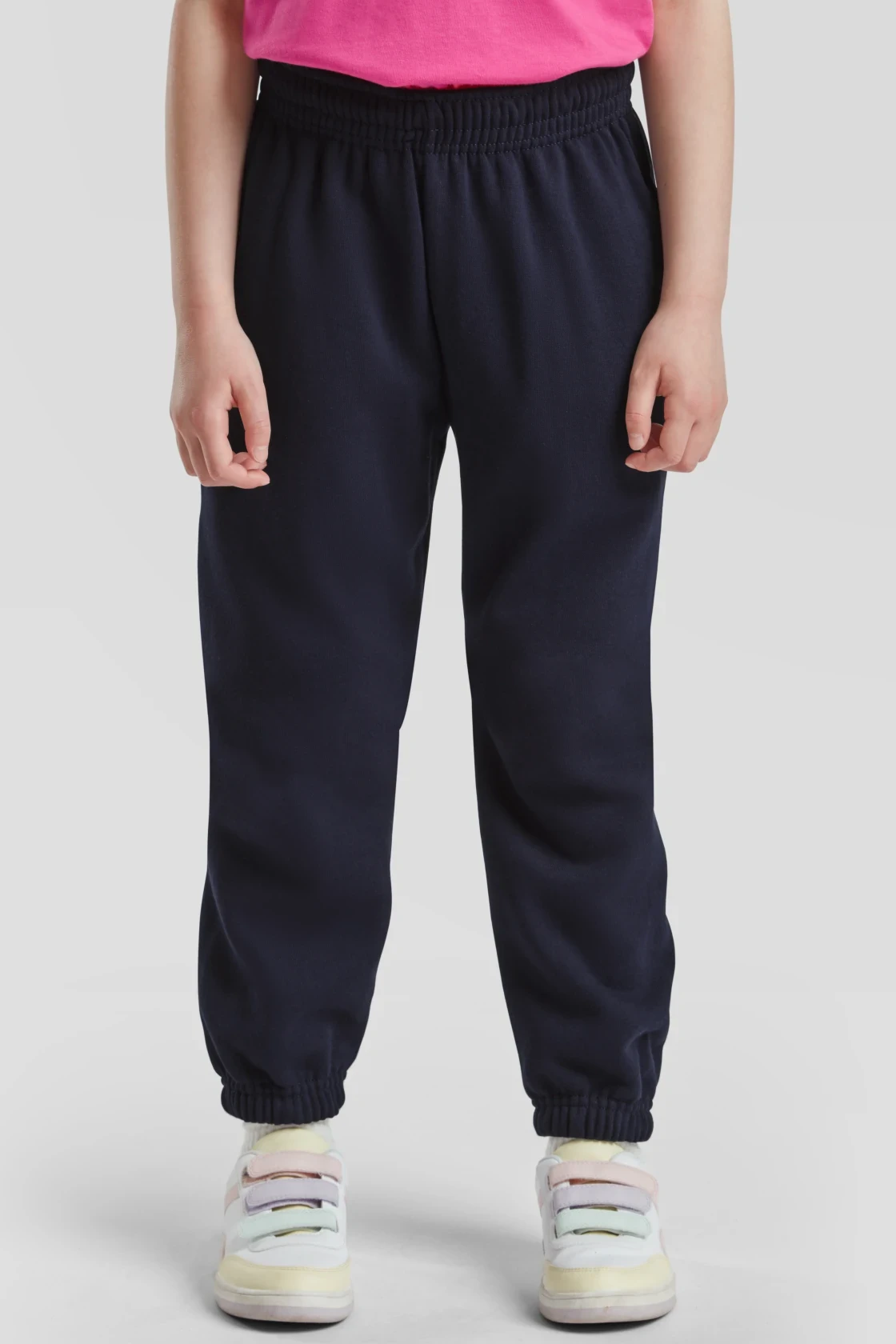 fruit-of-the-loom-64-051-0-kids-classic-elasticated-cuff-jog-pants-deepnavy-model-0 F.O.L. Classic Elasticated Cuff Jog Pants Kids