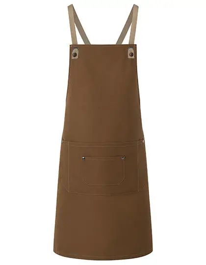 KARLOWSKY Latzschürze Urban-Look mit Kreuzbändern und großer Tasche KARLOWSKY Latzschürze Urban-Look mit Kreuzbändern und großer Tasche
