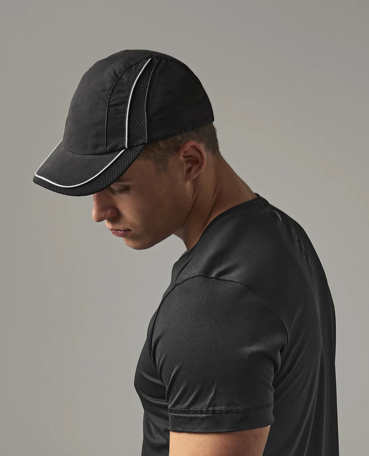 beechfield-b182-coolmax-flow-mesh-cap-model-0 Beechfield Coolmax® Flow Mesh Cap