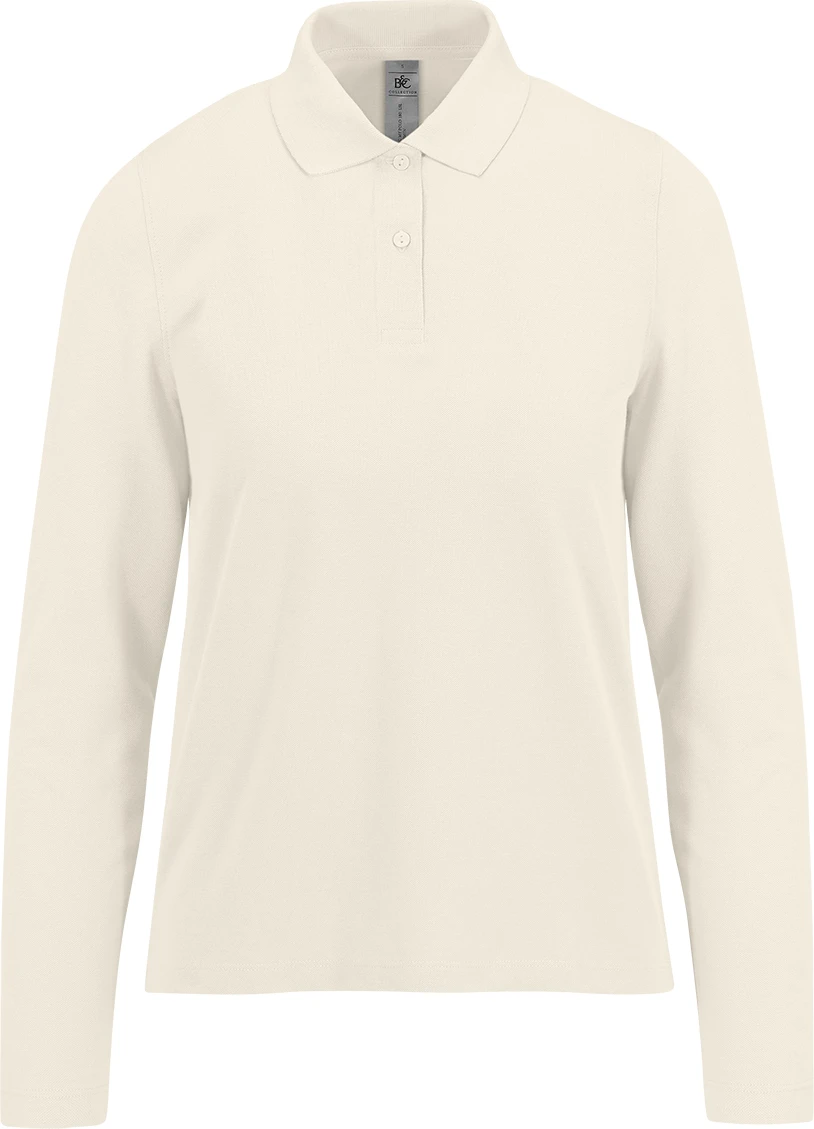 BC-PW462-My-Polo-180-LSL-women-offwhite-4 B&C My Polo 180 Long Sleeve Women
