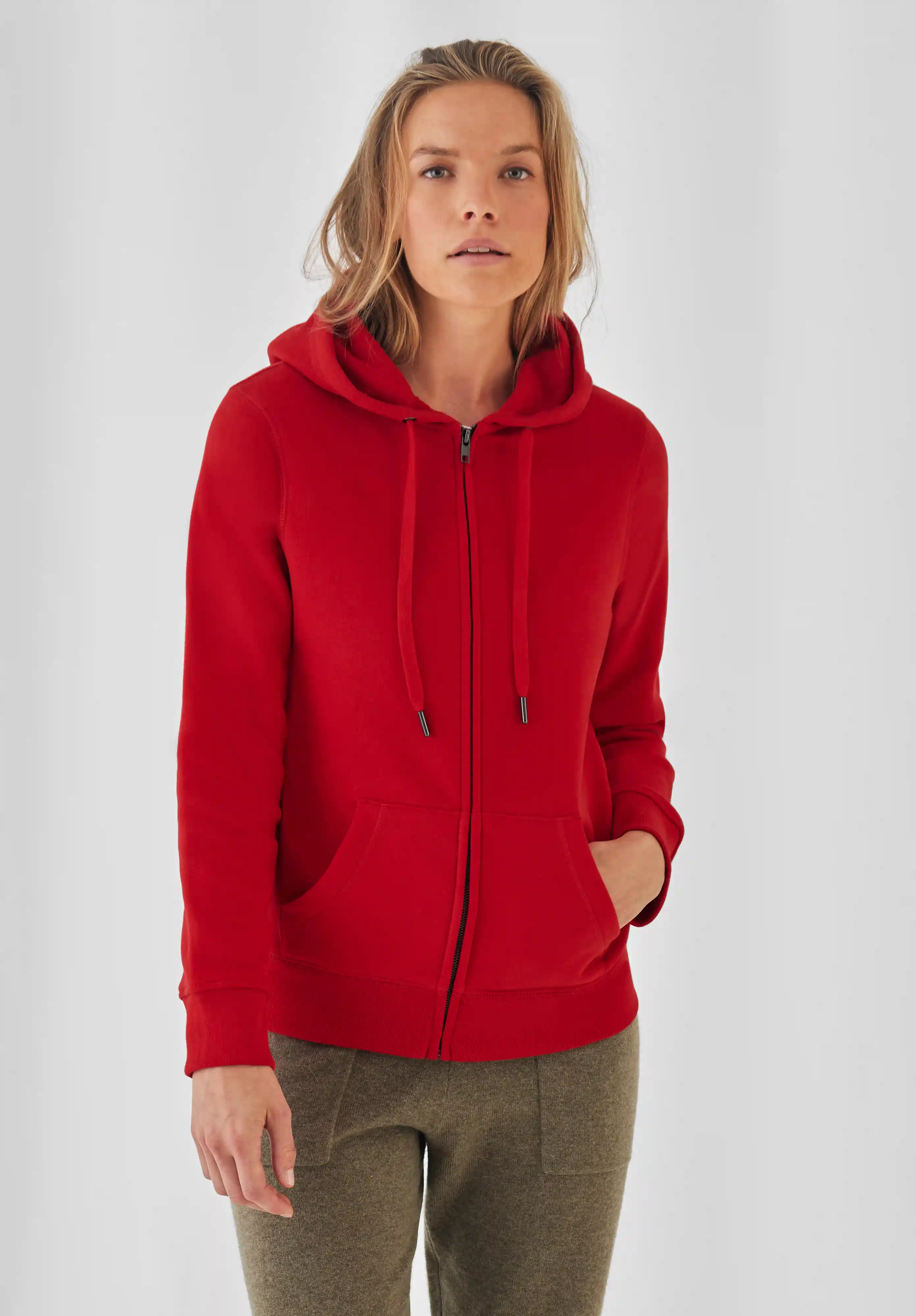 B&C Queen Zipped Hood Jacket Women