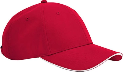 beechfield-b195r-team-sports-tech-cap-classicred-white-front-1 Beechfield Team Sports-Tech Cap