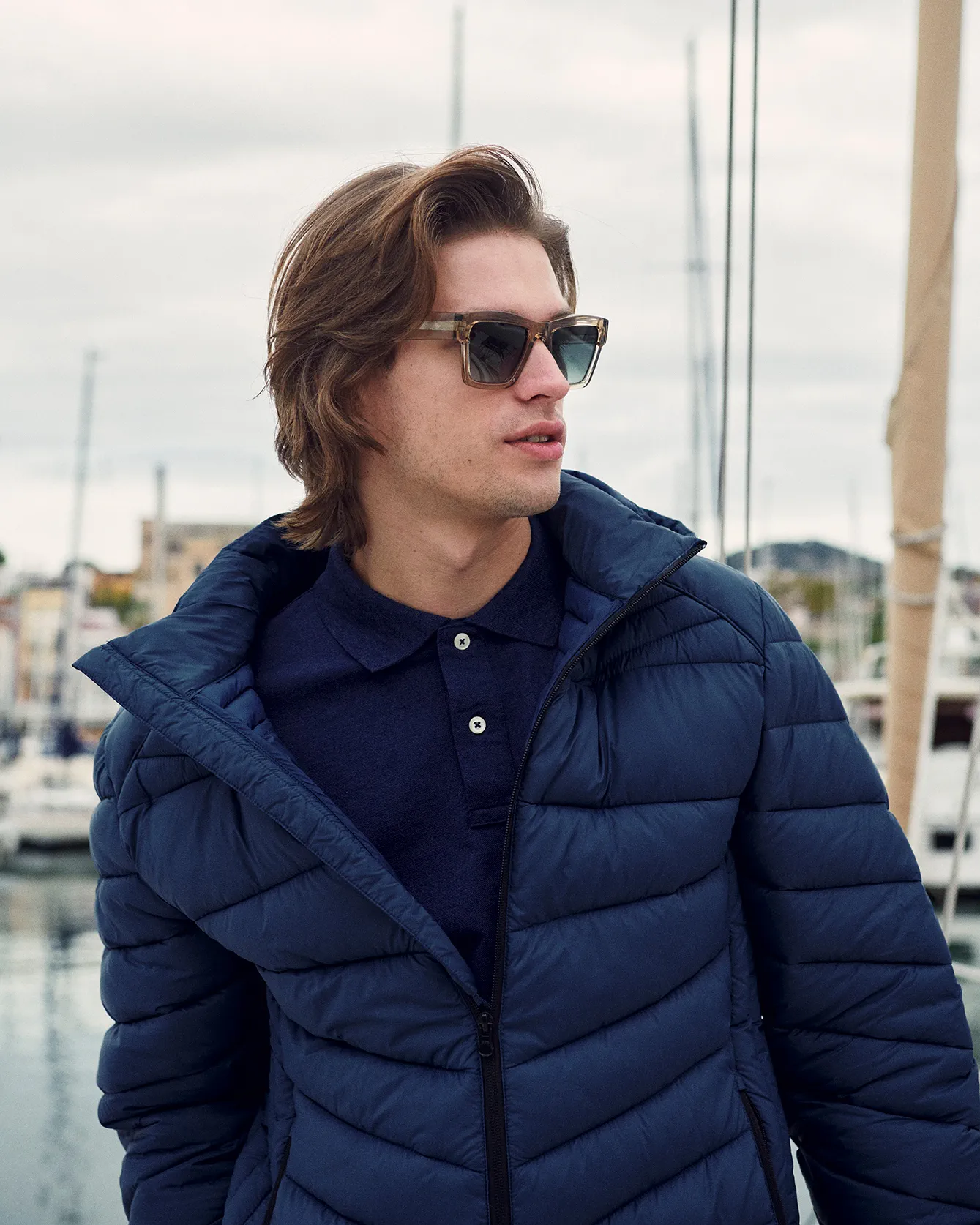 clique-0200976-idaho-jacket-men-darknavy-model-0 CLIQUE Herren Steppjacke Idaho