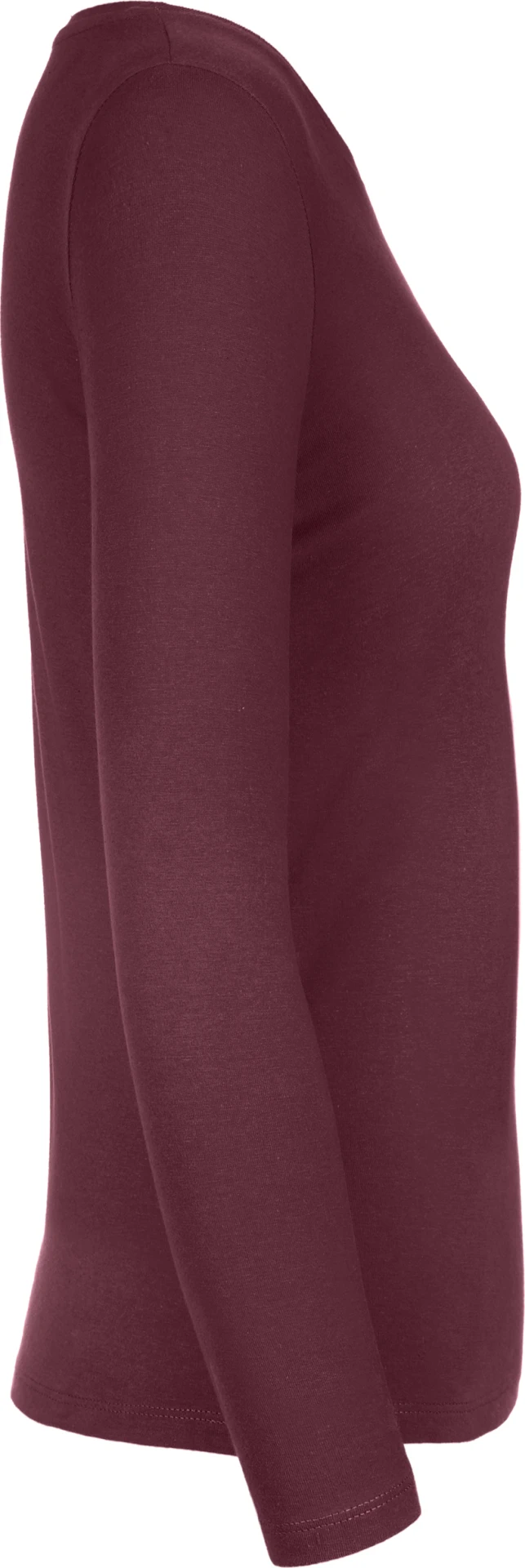 BC-TW08T-TShirt-E190-LSL-women-burgundy-1 B&C T-Shirt #E190 Long Sleeve Women