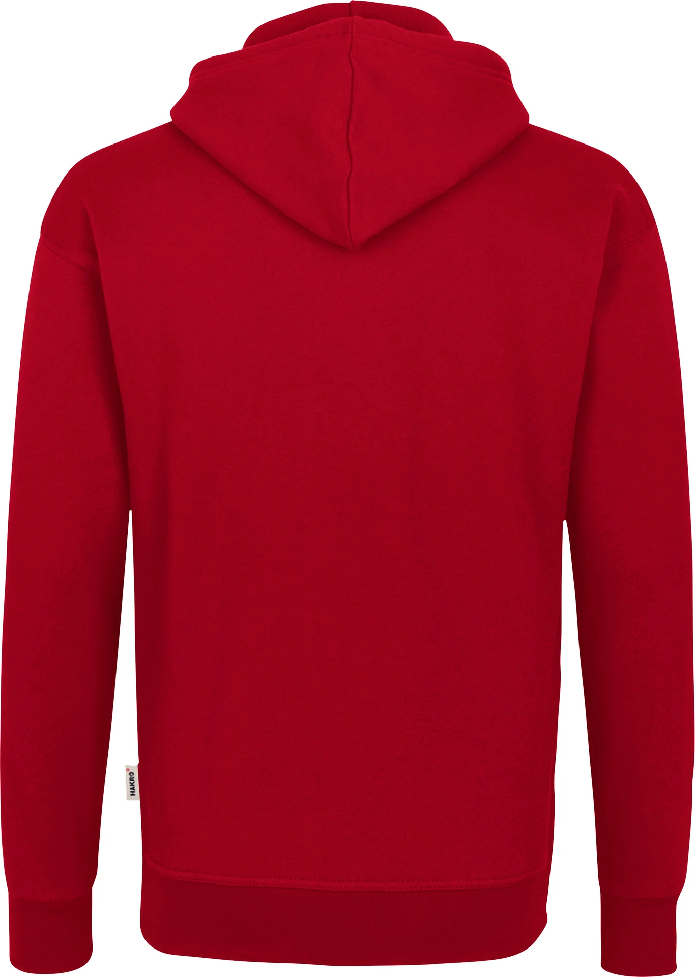 hakro-560-kapuzen-sweatshirt-bio-baumwolle-rot-3 HAKRO Kapuzen-Sweatshirt 560 Bio-Baumwolle GOTS