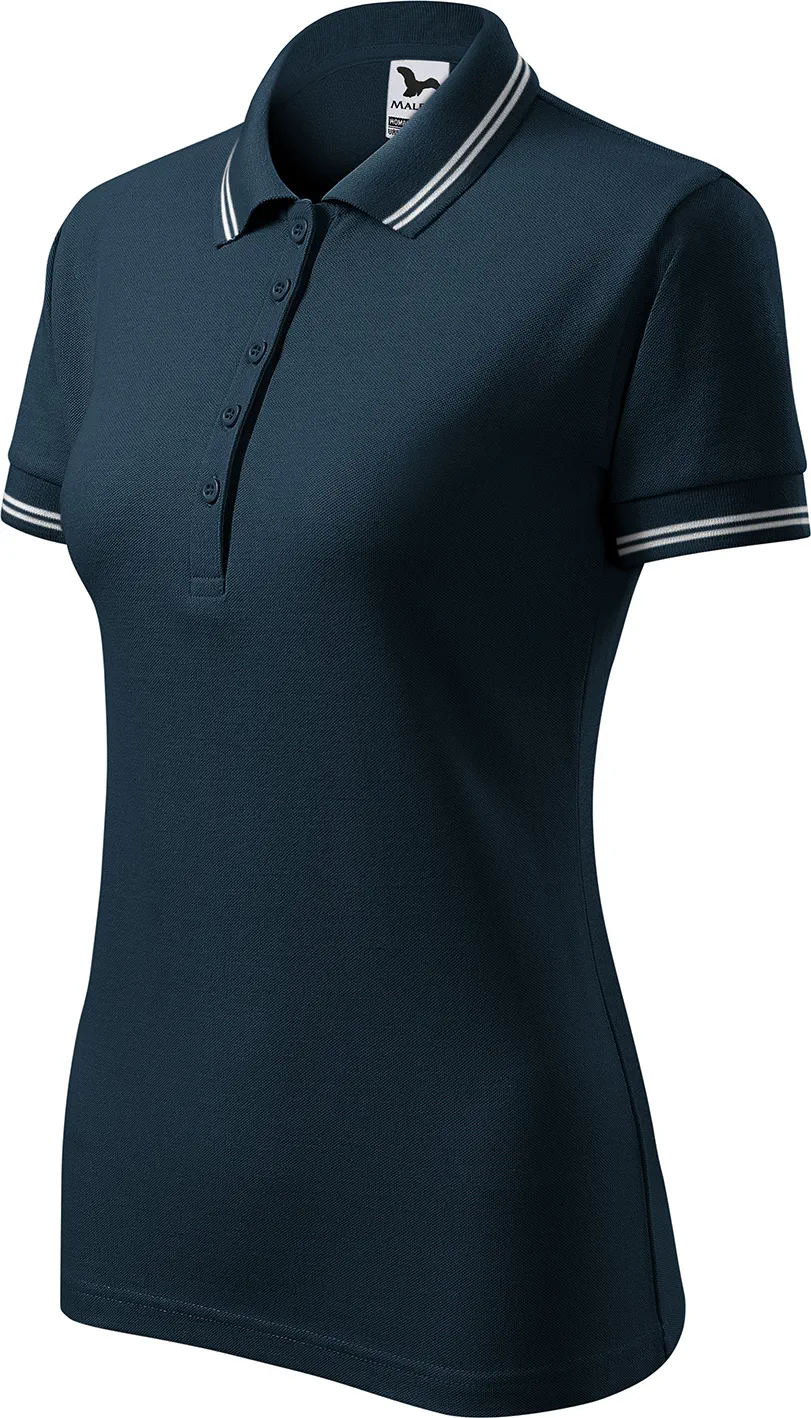 malfini-220-urban-polohemd-damen-marineblau-left-3 MALFINI Damen Polo Urban 220