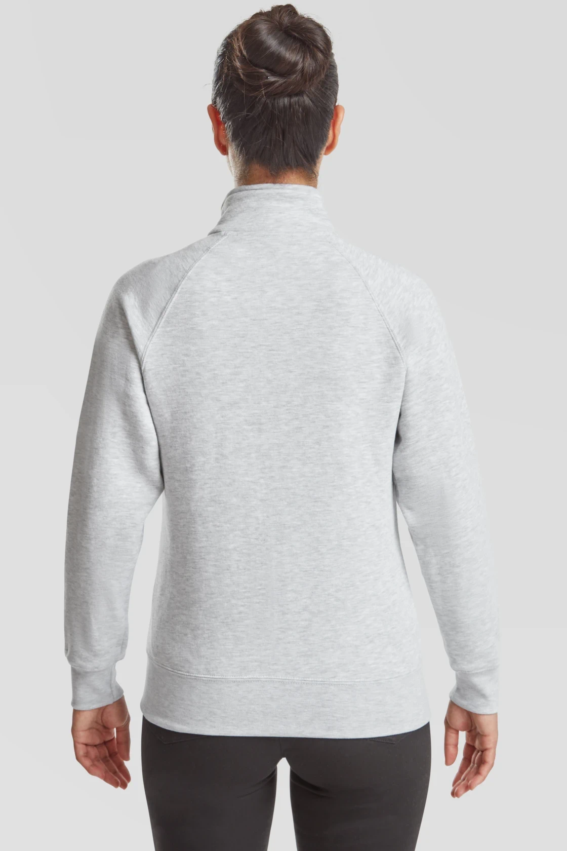 fruit-of-the-loom-62-116-0-ladies-premium-sweat-jacket-heathergrey-model-2 F.O.L. Ladies Premium Sweat Jacket