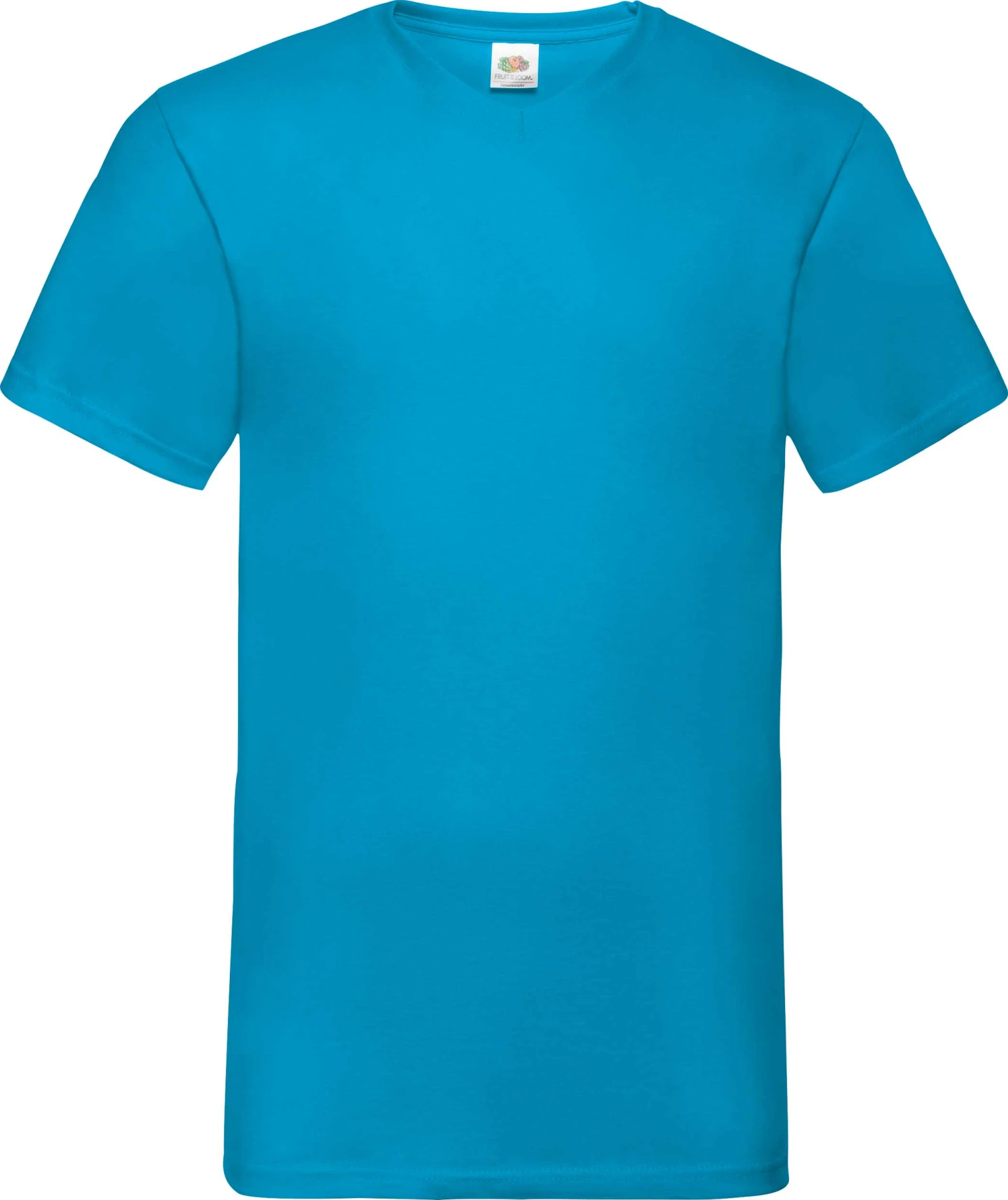 fruit-of-the-loom-61-066-0-valueweight-v-neck-t-shirt-azureblue-4 F.O.L. Valueweight V-Neck T