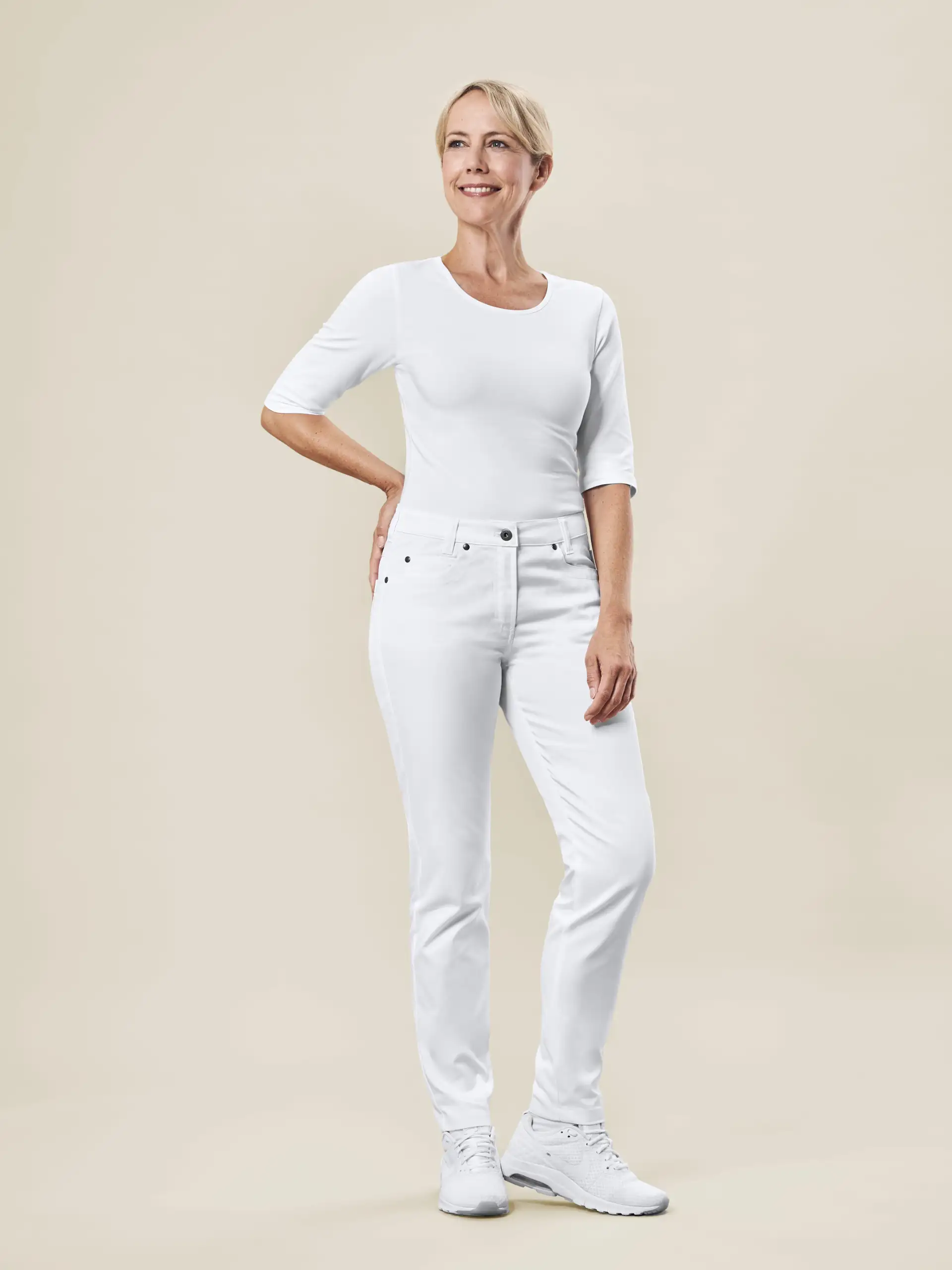 greiff-1372-damen-hose-5-pocket-rf_2700_weiss-model-1 GREIFF Damen Hose 5-Pocket Regular Fit