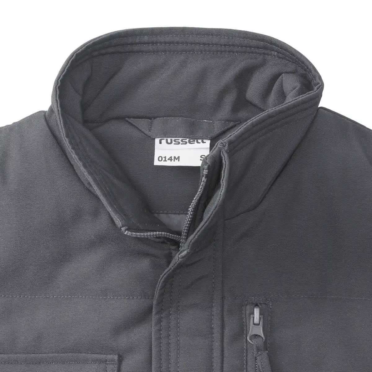 russell-r014m-adults-heavy-duty-gilet-convoygrey-detail-5 Russell Heavy Duty Workwear Gilet