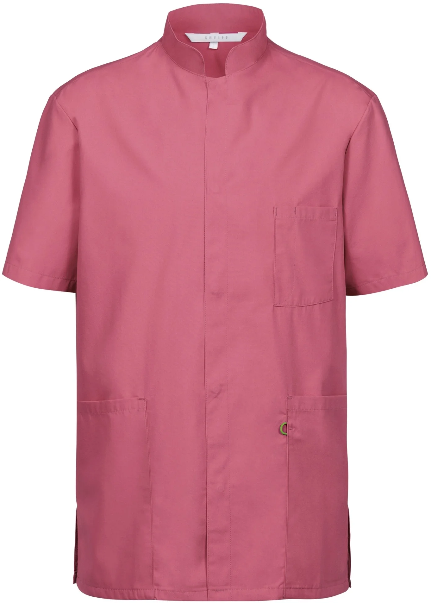 greiff-5006-unisex-kasack-rf_6550_mattrosa-front-2 GREIFF Unisex Kasack mit Stehkragen