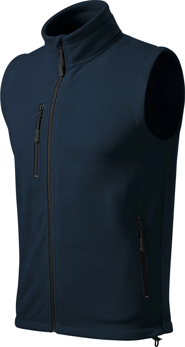 malfini-525-exit-fleece-weste-marineblau-left-3 MALFINI Fleeceweste Exit 525