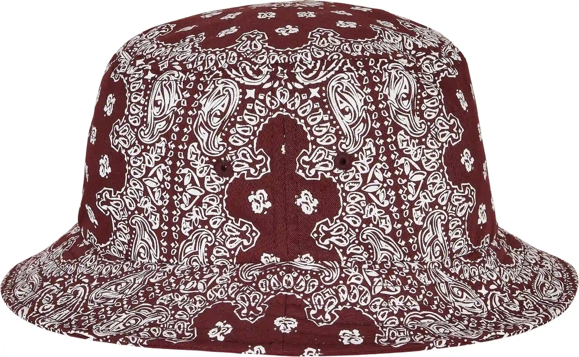 flexfit-5003bp-bandana-print-bucket-hat-cherry-white-left-4 FLEXFIT Bandana Print Bucket Hat