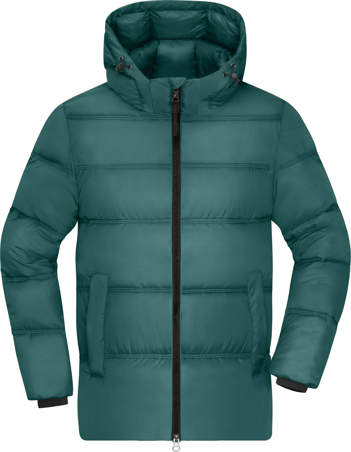 jn1370-mens-winter-jacket-smokygreen-front-3 James & Nicholson Men´s Winter Jacket