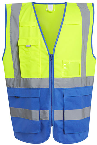 regatta-trs251-pro-hi-vis-executive-vest-signalyellow-royal-blue-front-2 Regatta Pro Hi-Vis Executive Vest