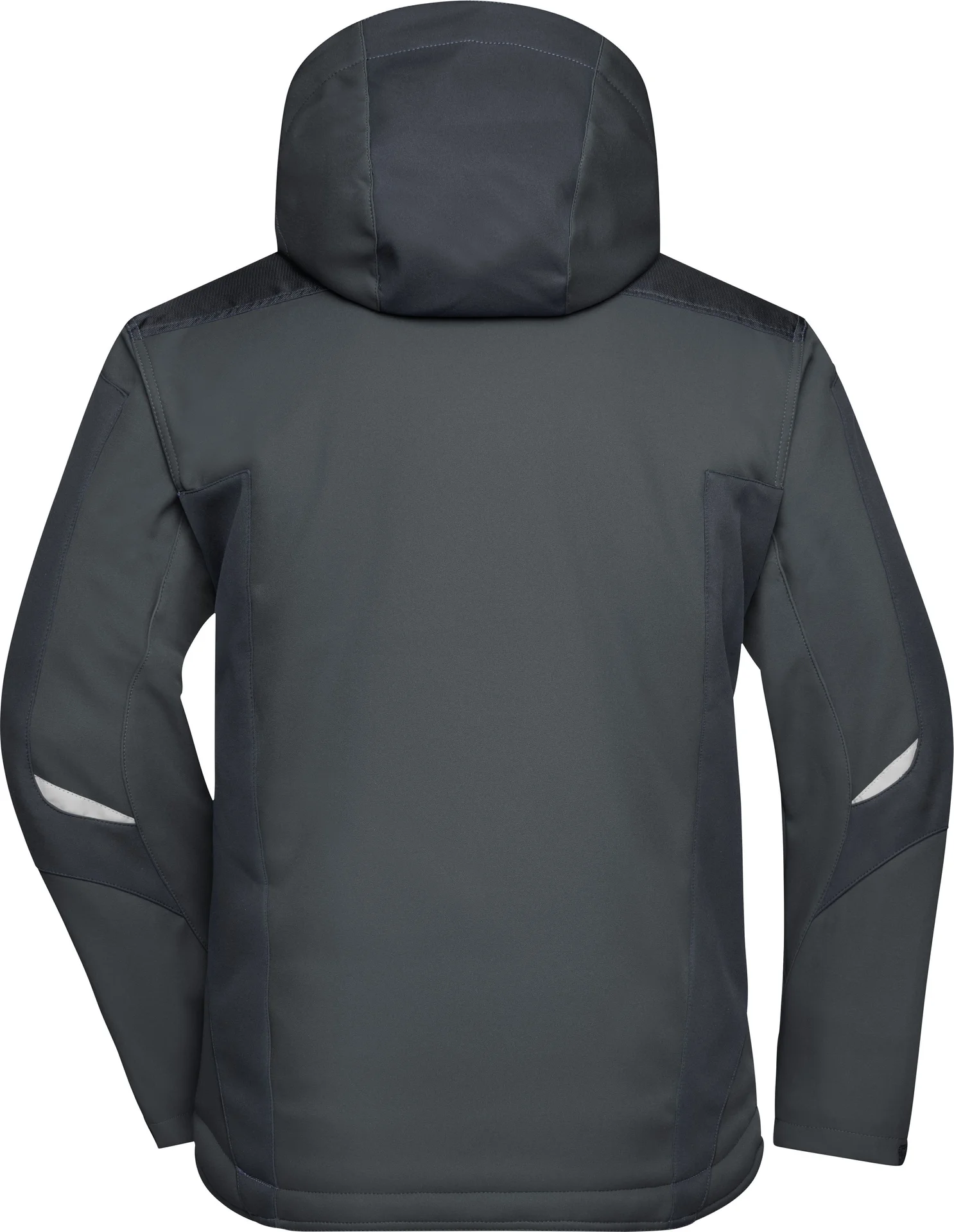 jn824-craftsmen-softshell-jacket-black-black-back-5 James & Nicholson Craftsmen Softshell Jacket -Strong-