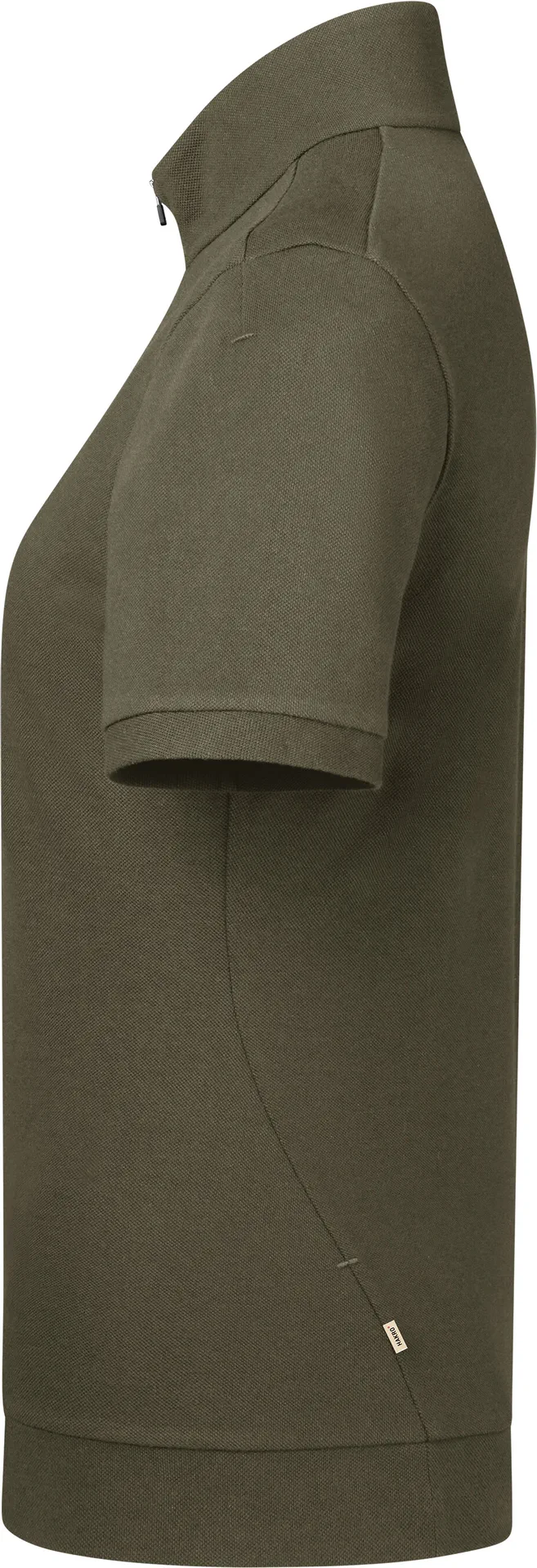 hakro-334-damen-zip-shirt-pique-mikralinar-eco-olive-2 HAKRO Damen Zip-Shirt 334 Piqué MIKRALINAR® ECO
