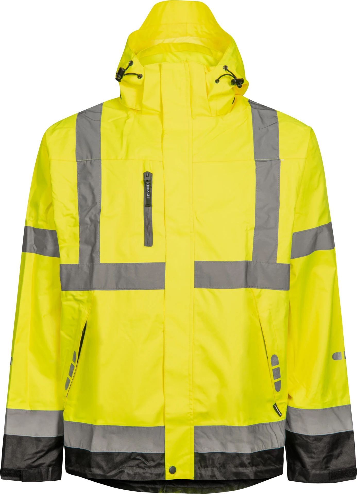 lyngsoe-fox6055-atmungsaktive-hi-vis-shell-jacke-leuchtgelb-schwarz-front-1 Lyngsøe FOX6055 Atmungsaktive Hi-Vis Shell-Jacke
