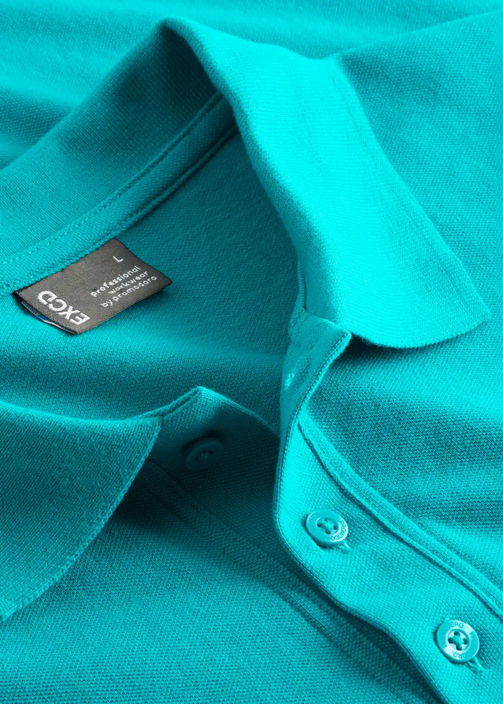 promodoro-4400-mens-polo-jade-detail-7 Promodoro Men's Polo 60/40