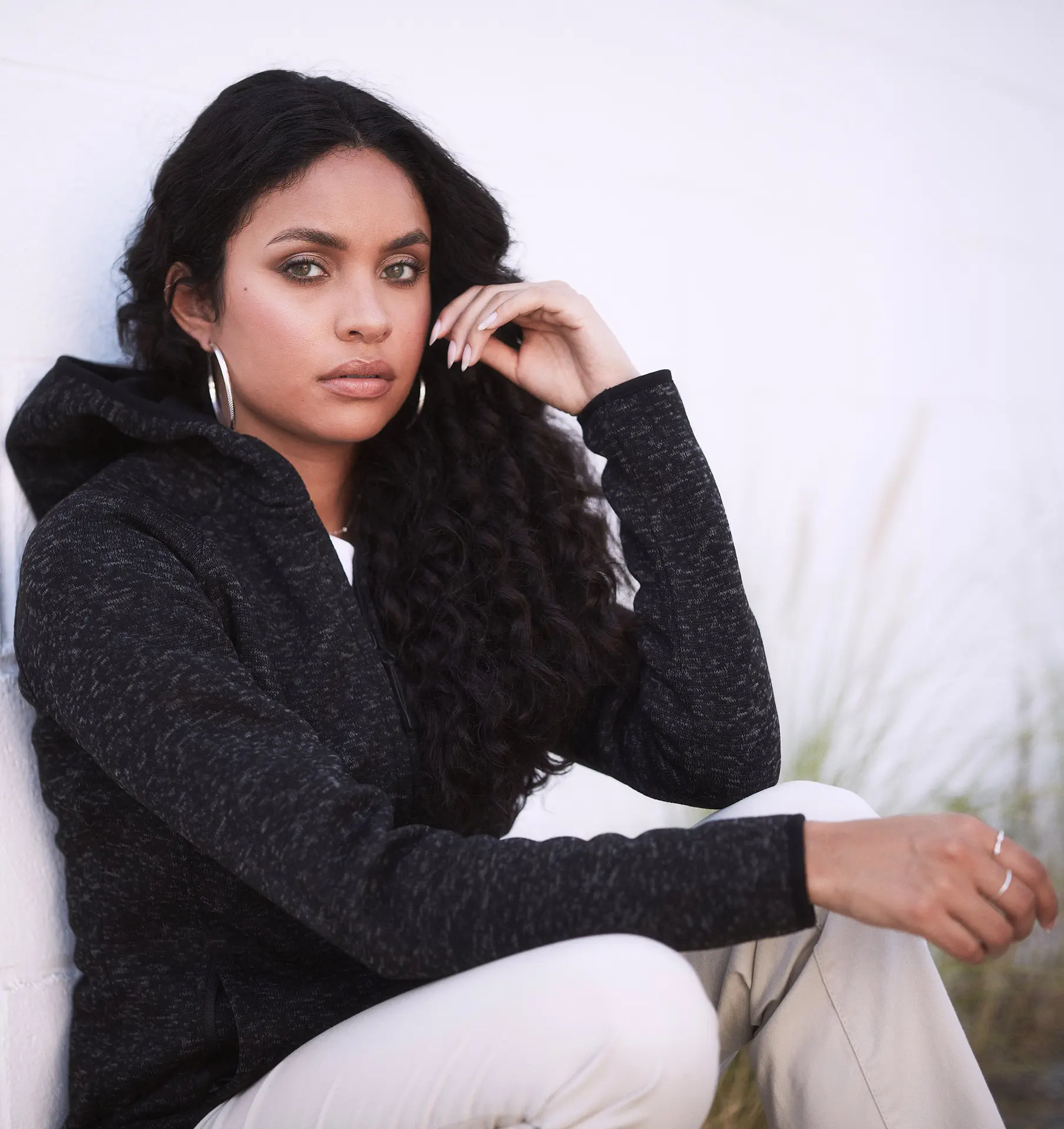 Stedman Lux Hooded Knitfleece Jacket Women