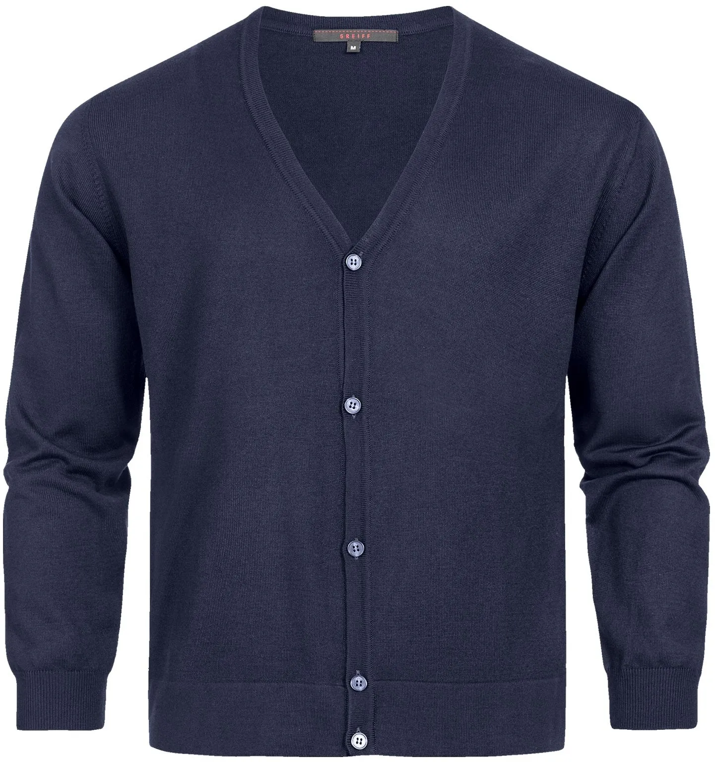 greiff-6043-herren-strickjacke-rf_5050_dunkelblau-front-2 GREIFF Herren Strickjacke Regular Fit