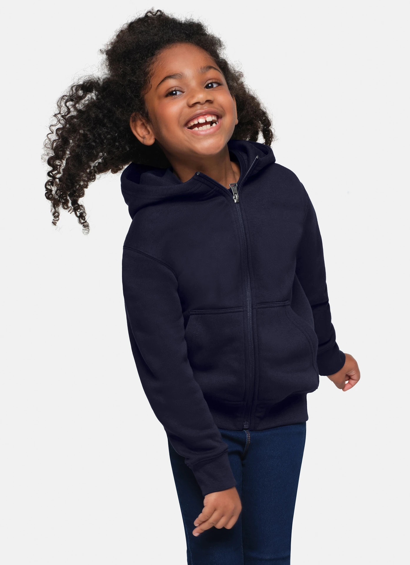 HAKRO Kinder Kapuzen-Sweatjacke 565 Bio-Baumwolle