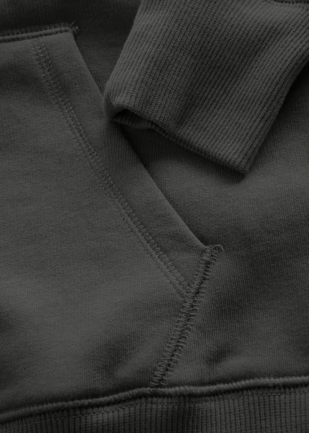 promodoro-1781-womens-hoody-sweater-charcoal-detail-8 Promodoro XO Hoody Sweater Women