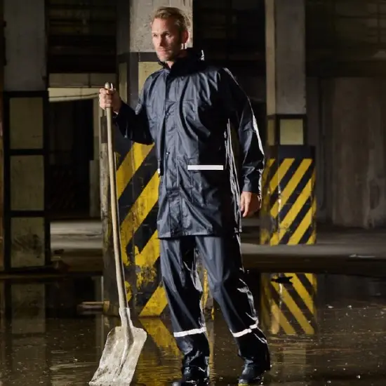 Elutex PU-Regenjacke mit Reflexstreifen