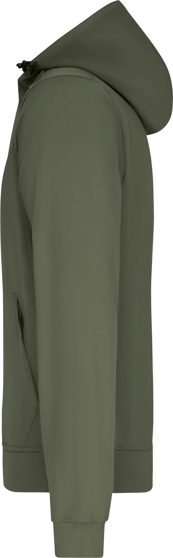 jn1146-mens-hooded-softshell-jacket-olive-camouflage-left-4 James & Nicholson Men's Hooded Softshell Jacket