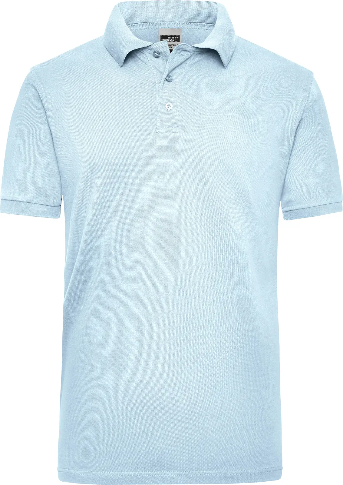 jn801-workwear-poloshirt-men-lightblue-front-3 James & Nicholson Men's Workwear Polo