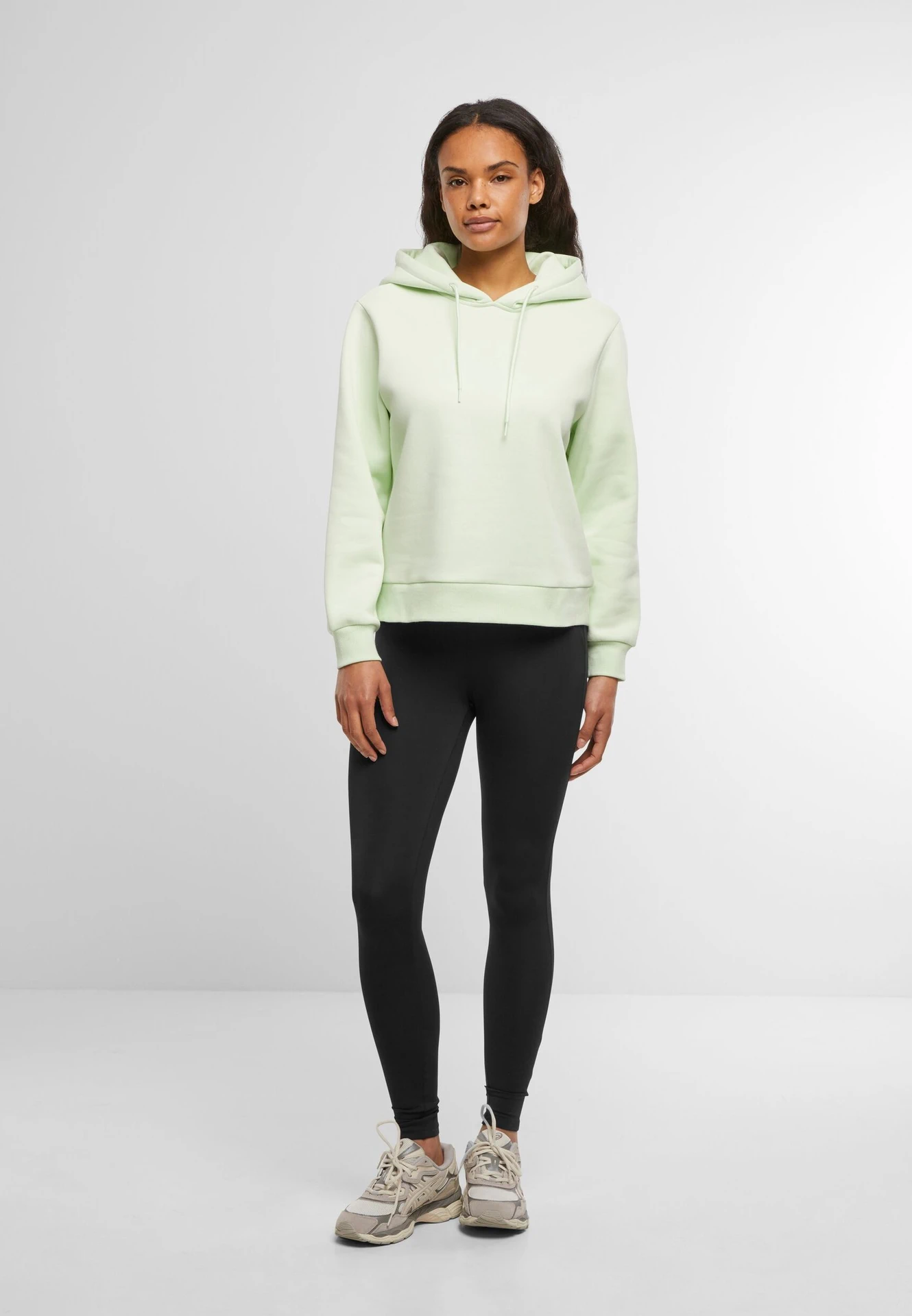 BYB-BY213-ladies-everyday-hoody-lightmint-model-3 Build Your Brand Ladies Everyday Hoody