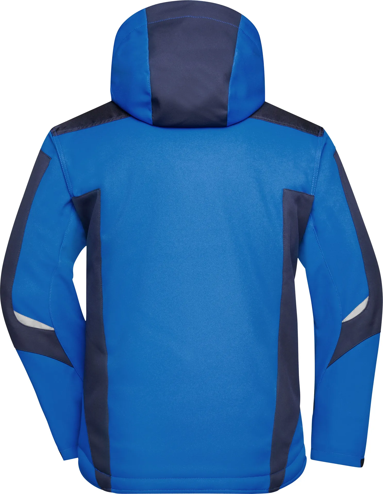 jn824-craftsmen-softshell-jacket-royal-navy-back-5 James & Nicholson Craftsmen Softshell Jacket -Strong-