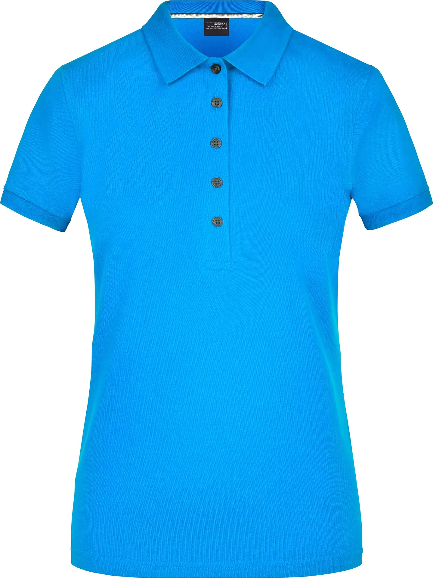 jn707-ladies-pima-poloshirt-regattablue-front-3 James & Nicholson Ladies Pima Polo