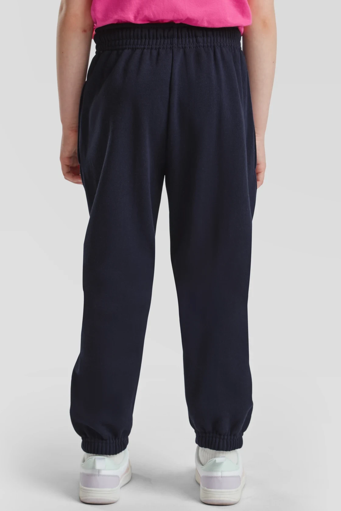 fruit-of-the-loom-64-051-0-kids-classic-elasticated-cuff-jog-pants-deepnavy-model-2 F.O.L. Classic Elasticated Cuff Jog Pants Kids