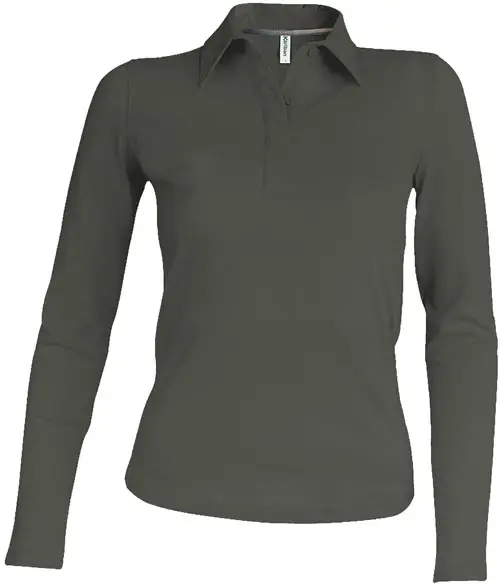 Kariban Damen Piqué Polo langarm