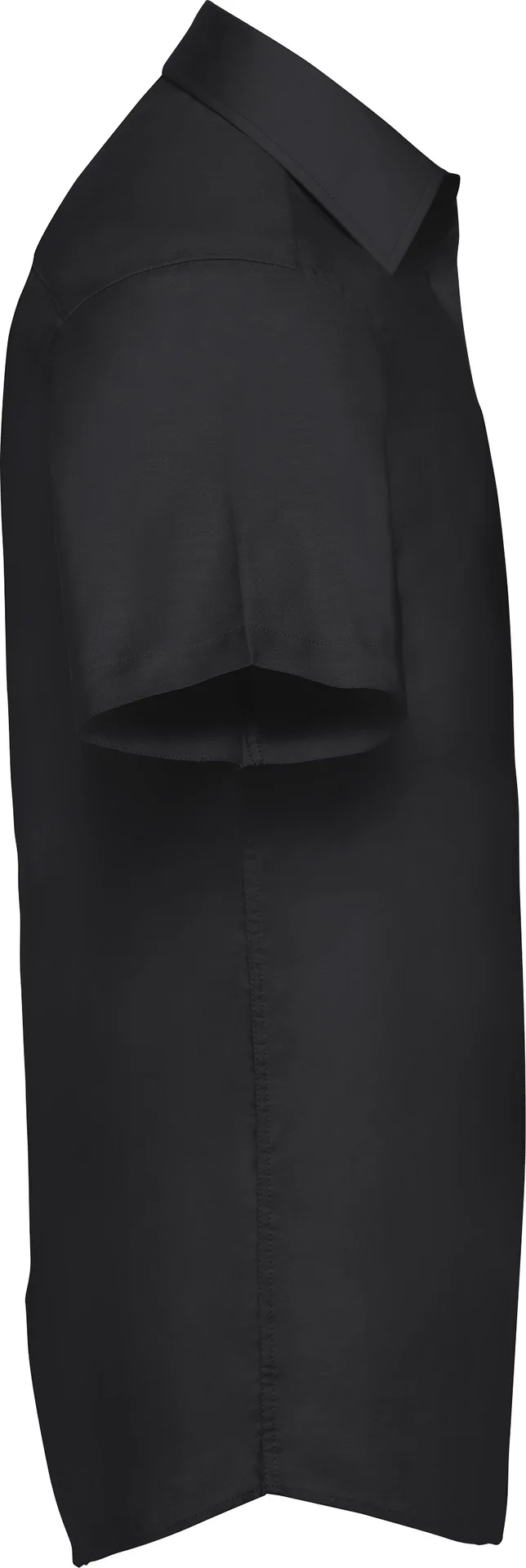 russell-r923m-mens-short-sleeve-easy-care-tailored-oxford-shirt-black-side-3 Russell Men's Short Sleeve Easy Care Tailored Oxford Shirt
